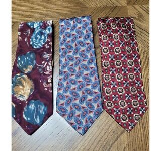 Windsor Silk Necktie Lot of 3 Ties
